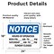 Signmission Hours Of Operation Mon - Fri _ Am - _, 24 in W x Rectangle, Vinyl Decal OS-2PACK-NS-D-1824-L-13541 - alternate 5